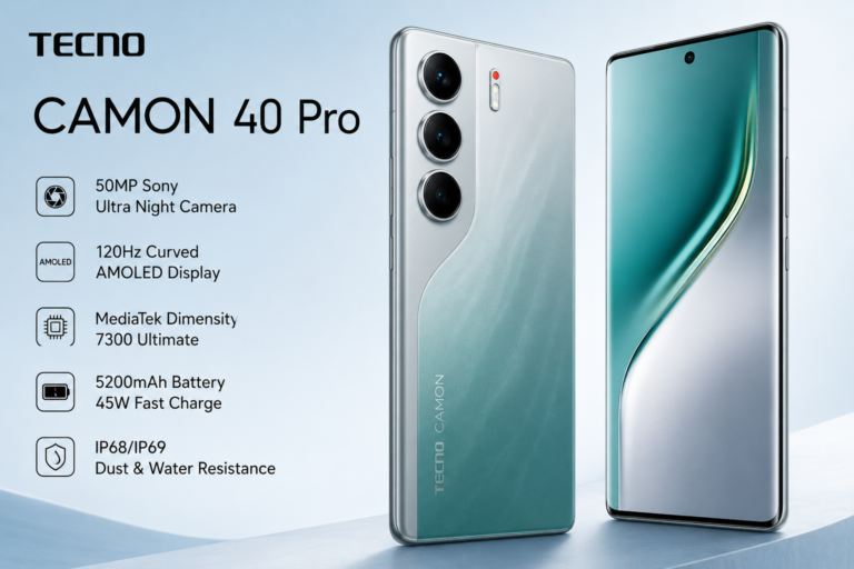 Tecno Camon 40 Pro  – Best Camera Phone Under Budget in 2026
